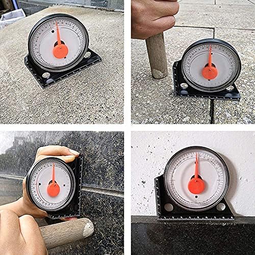 ANCLLO Mini Inclinometer Measurement Tool Protractor Tilt Level Meter Angle Finder Clinometer Slope Angle Meter With Magnetic Base