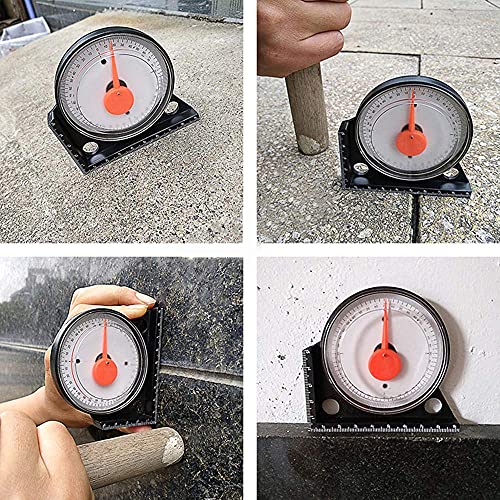 ANCLLO Mini Neigungsmesser Messwerkzeug Winkelmesser Neigungsmesser Winkelsucher Neigungsmesser Neigungswinkelmesser mit Magnetfu?