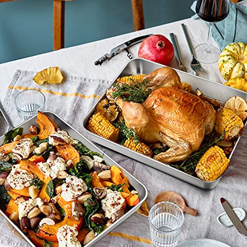 HaWare - Teglia da forno rettangolare in acciaio