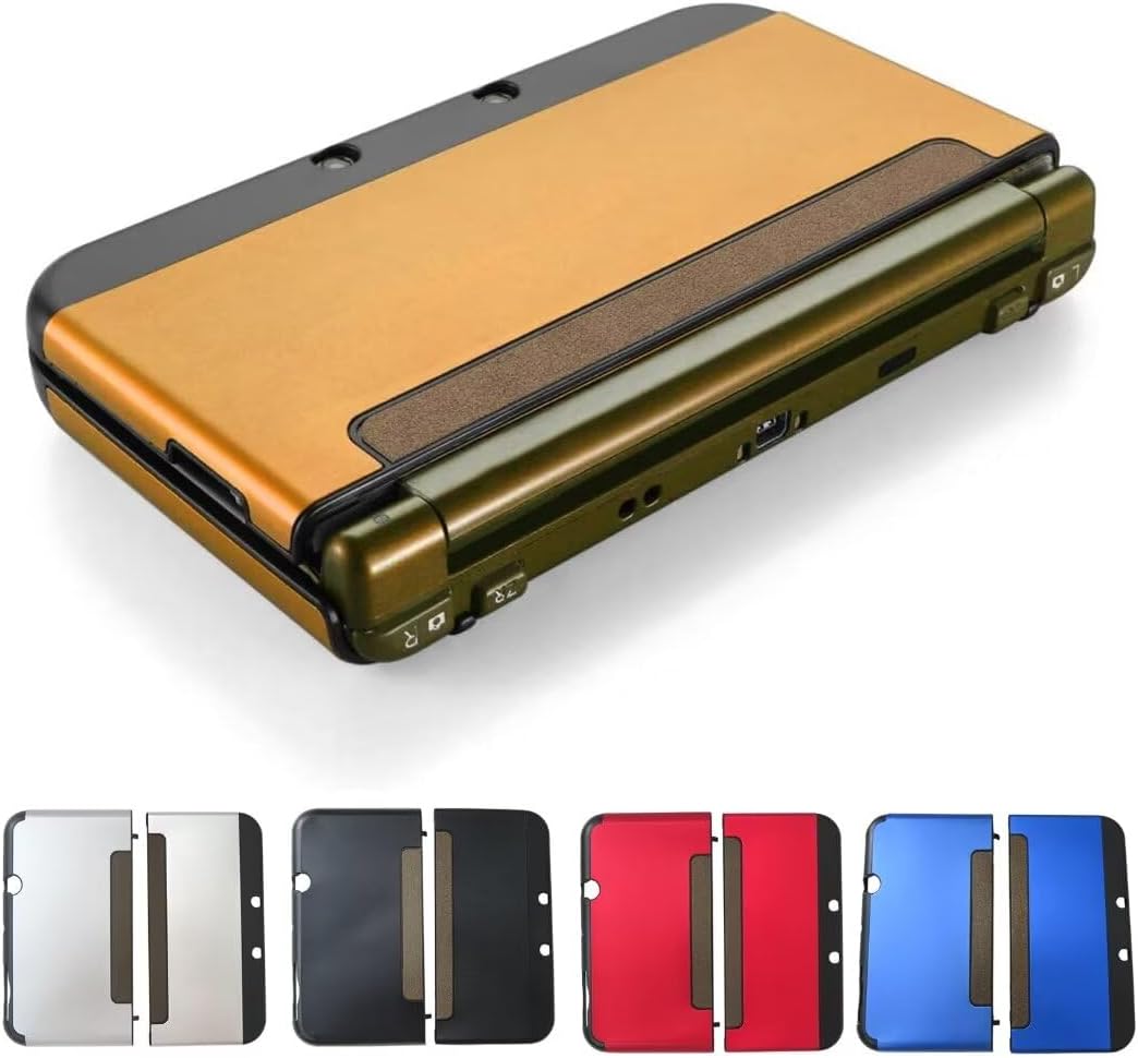Protector Case Cover Hard Shell Skin for New Nintendo 3DS LL XL 2015 Version - Gold