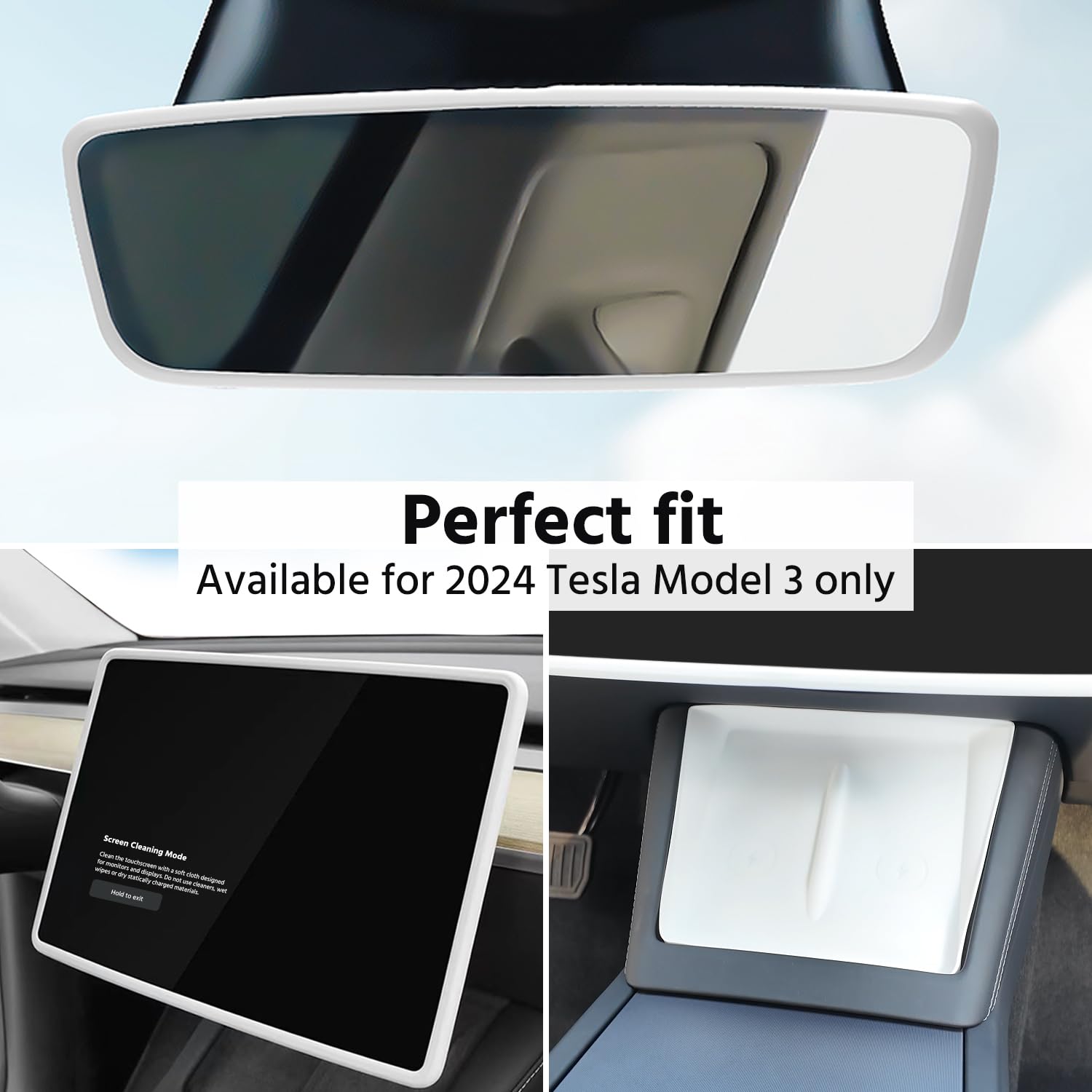 Tesla Model 3 Y Silicone Screen Edge Protect Frame – -Premium EV&Tesla Accessories - View #6