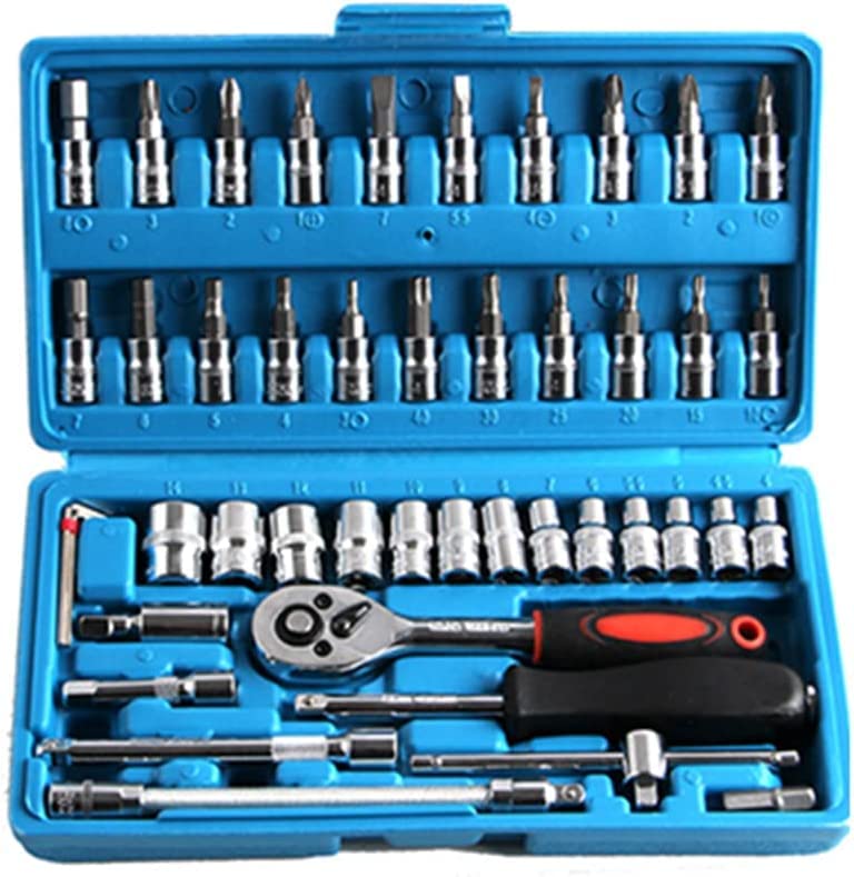 ZSIGNS 46 in 1 Pcs CRV Tool Kit for Home Use Tools Kit Spanner Set 46pc Socket Set Goti set Wrench Set Bike Tool Kit Goti Pana Set (B0BY29WMMM) Amazon Price History, Amazon Price Tracker