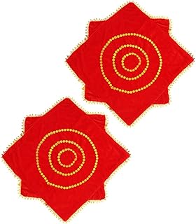 FOMIYES 4 Pçs Lenço De Dança Adereços De Baile Decoração Chinesa Toalhas De Dança Chinesa Fita De Dança Chinesa Flor Vermelha Arte Decoração Festa Desempenho Lenço Toalha De Desempenho