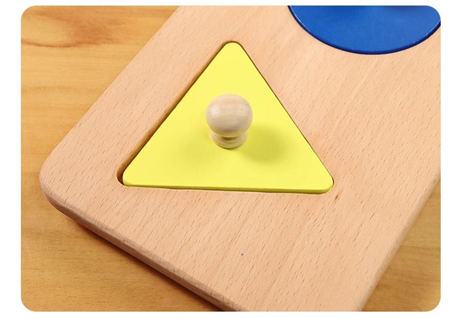 Montessori Tablero de Rompecabezas de Madera Ayuda de enseñanza sensorial, Rompecabezas de Panel de Perilla de Madera