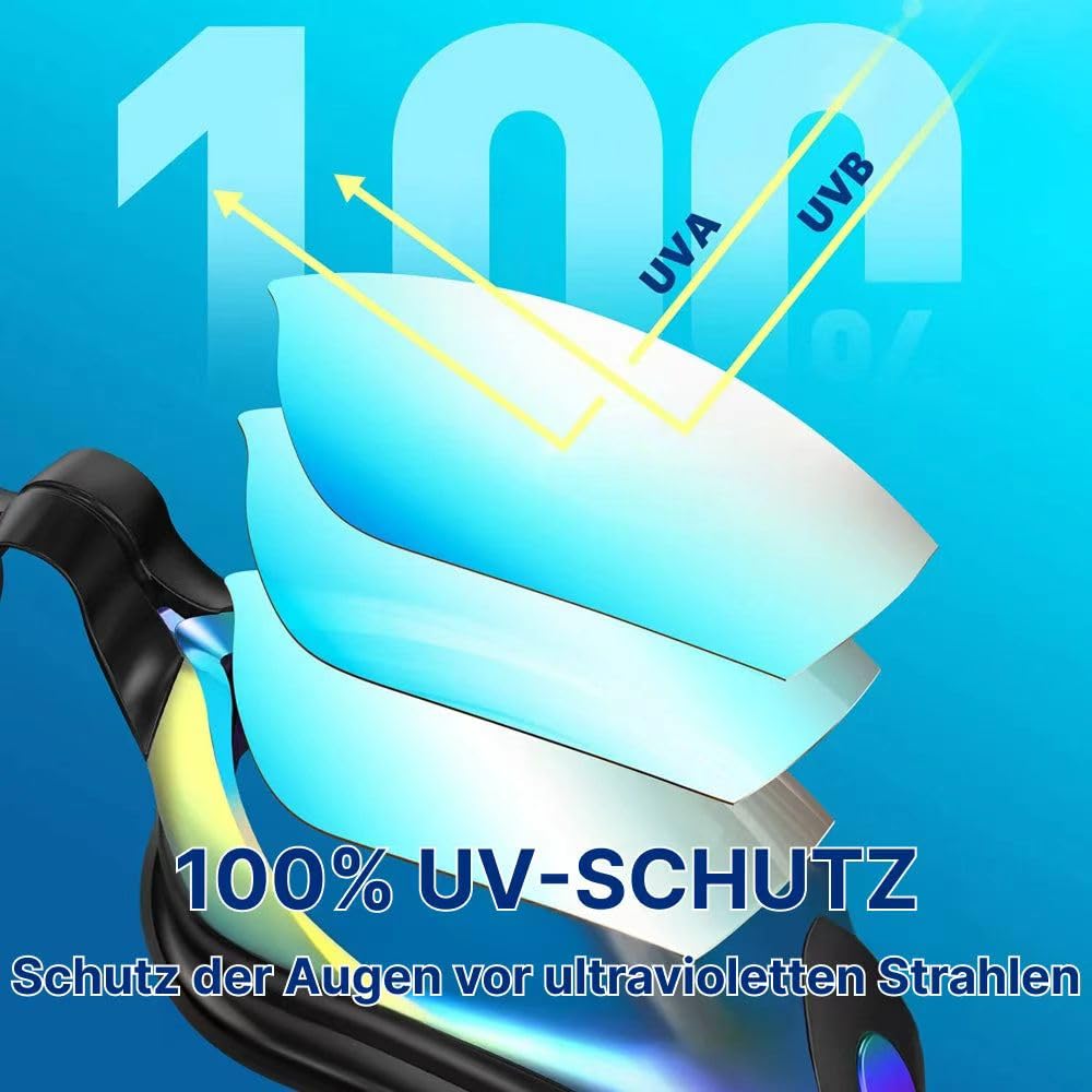 Auf Komfort UND Leistung Ausgelegt: Schwimmbrillen von Glimreyez - Beschlag Wasserdichte Sport - Schwimmbrillen für Damen, Herren und Kinde