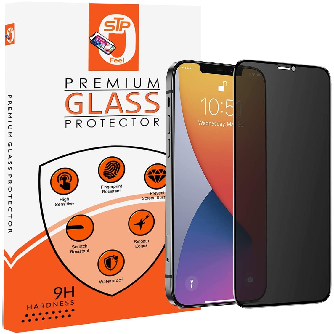 STP FEEL® Premium Grade Privacy Tempered Glass For iPhone 13 Mini (5.4 Inch) Full Coverage Anti-Spy 9H Hardness Screen Protector Guard, 1 Pack (B09MJBSGFT) Amazon Price History, Amazon Price Tracker