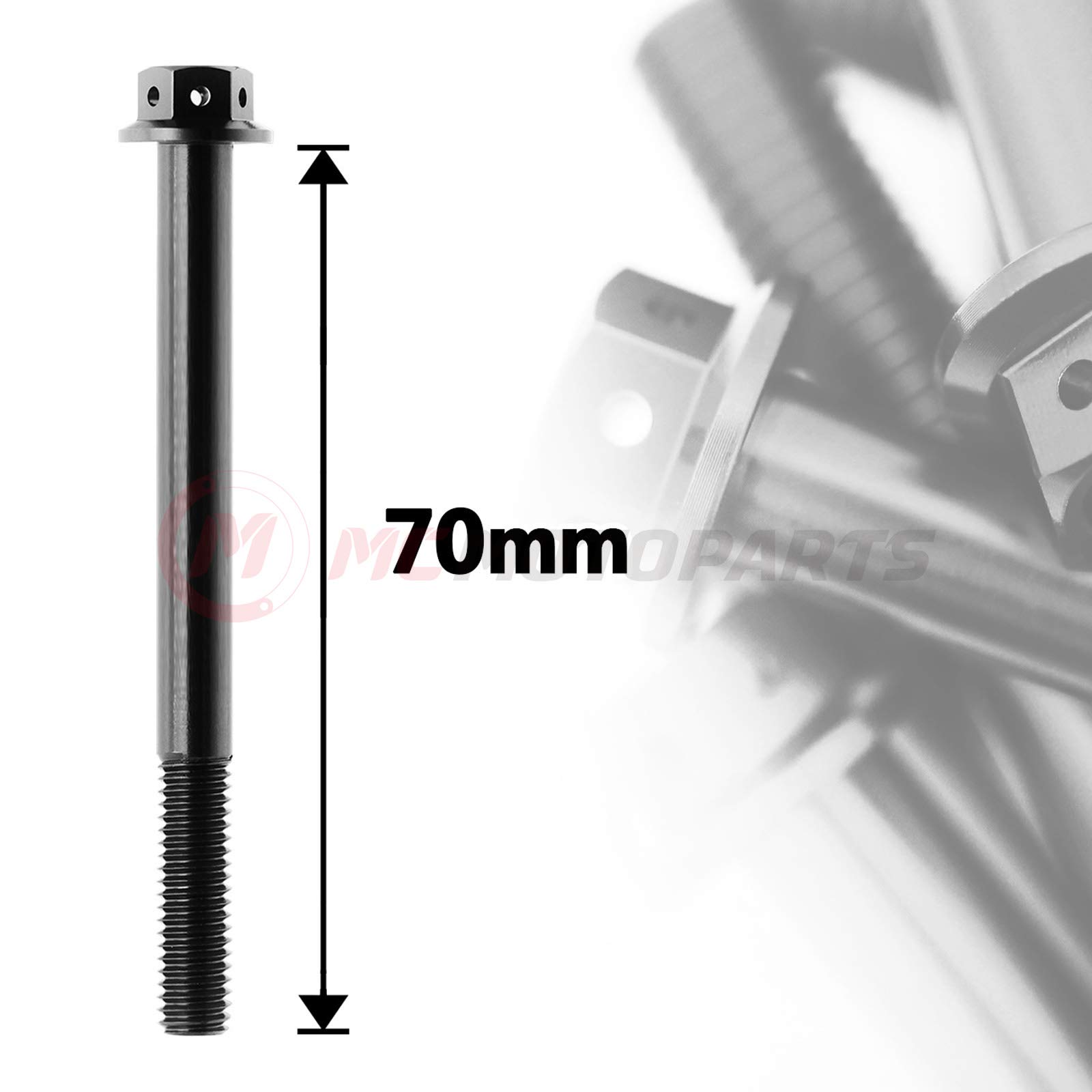 Amazon.com: MC MOTOPARTS Pre-drilled CNC Race Spec Bolts M6