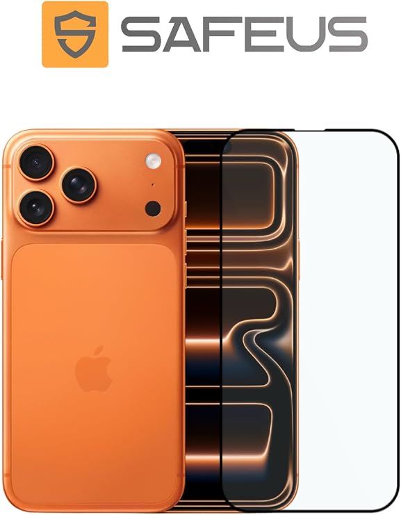 Tam Kaplayan Ekran Koruyucu Cam, iPhone 17 Pro Max İle Uyumlu