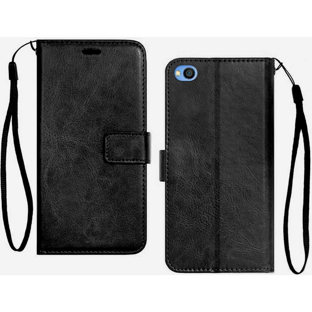 InkTree® Xiaomi Redmi Go PU Leather Vintage PU Leather Flip Cover Flap Cover PU Leather Flip Cover with Stand/Wallet/Card Holder - Black (B0849LGFVP) Amazon Price History, Amazon Price Tracker