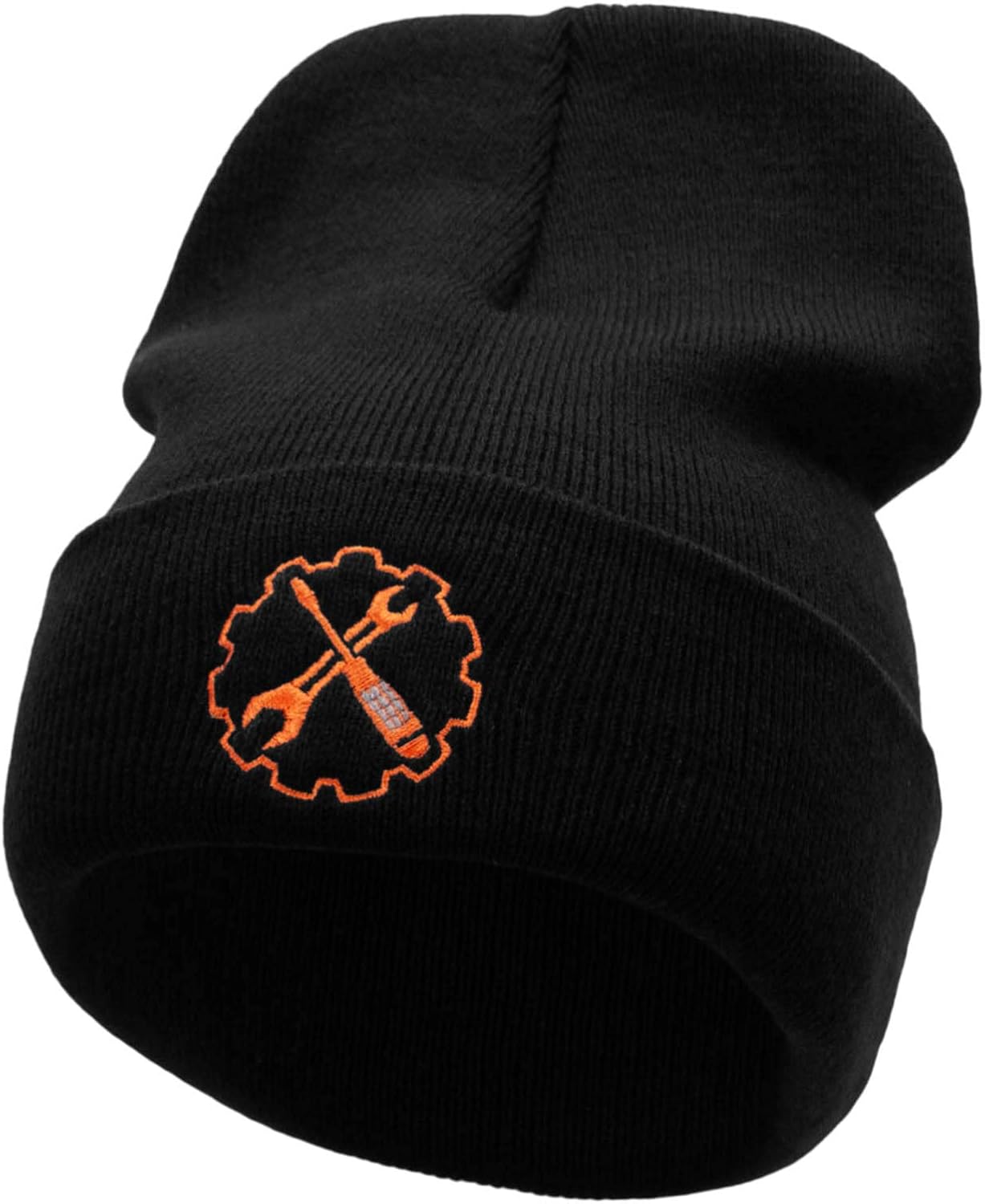 Made in USA Mechanic Tools 12 Inch Solid Knit Cuff Long Beanie