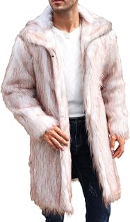 LOIJMK Winter Jacket Men's Warm Softshell Jacket Men's Transition Jacket Long Sleeve Outdoor Jacket Cardigan Soft Comfortable Winter Coat Men Fluffy Leisure Jacket Front Open Outerwear Jackets