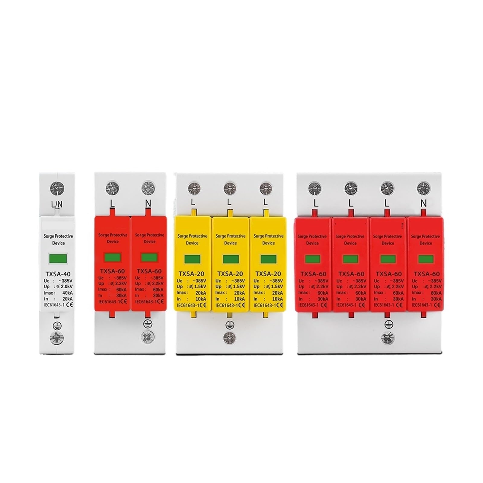 Parafoudre 2P NISZA pour éviter les pannes d'appareils dues aux surtensions LBO 20KA 40KA