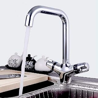 Se Dobla La Cocina Termostática Fregadero Grifo Mezclador Termostático Mezclador De Lavabo Del Baño Del Grifo Grifo Termostático Del Grifo Giro De 360 ​​Grados