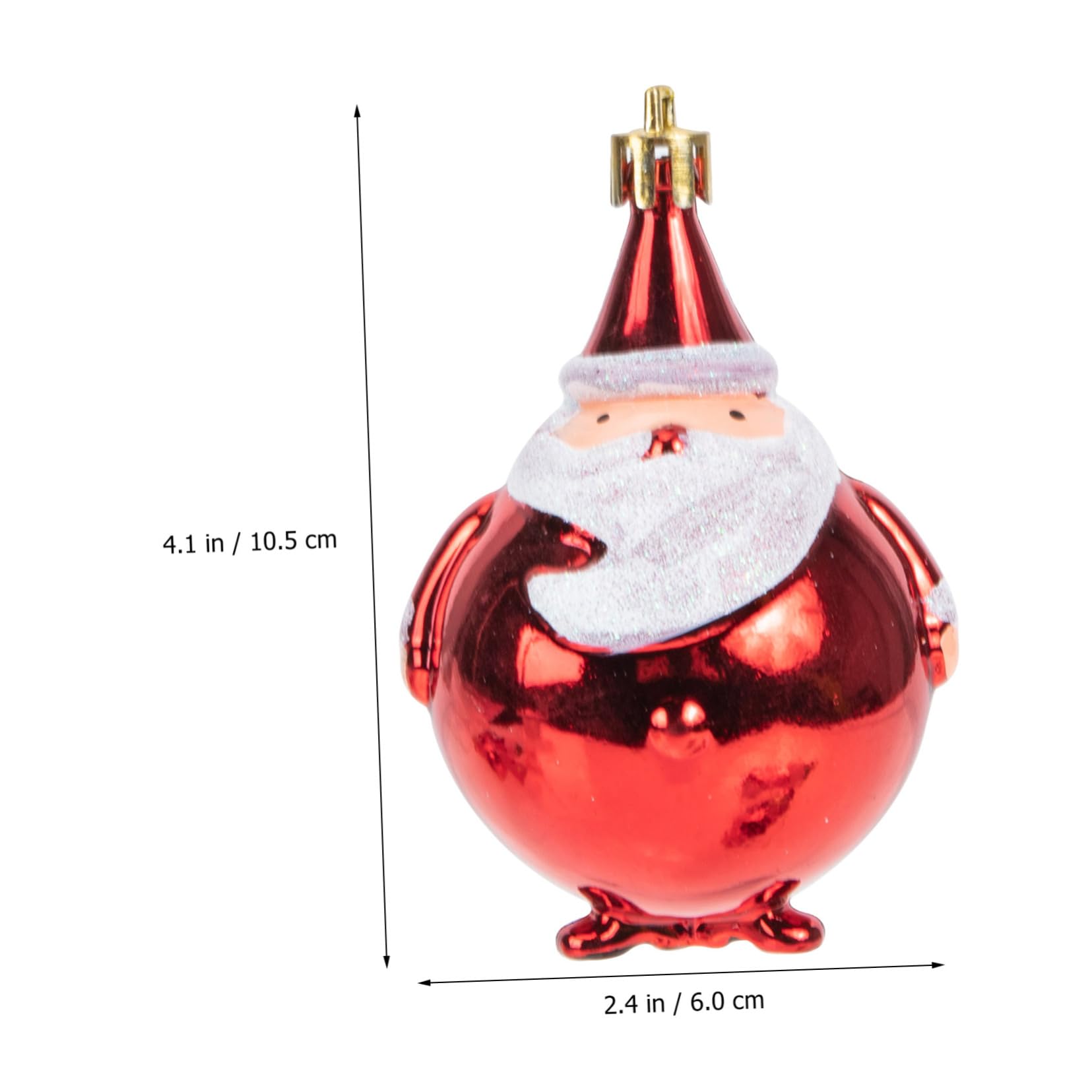 Ciieeo 2 Juegos De Colgantes para Árbol De Navidad Adornos Decorativos Rojos para El Hogar 6 Unidades.