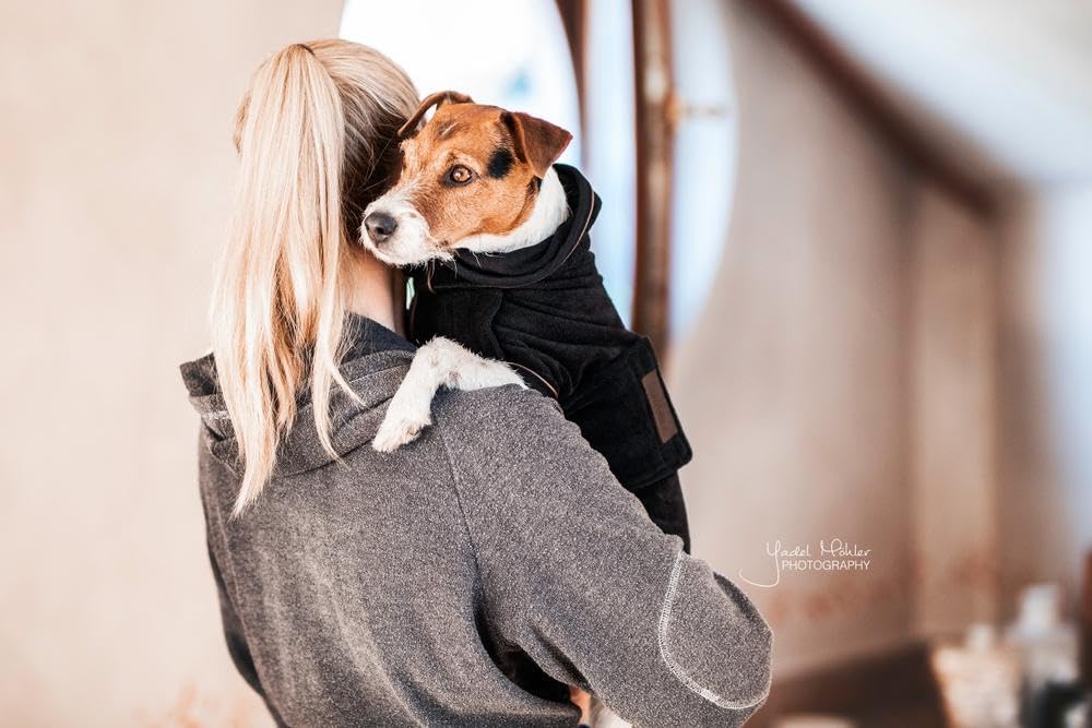Kentucky koc dla psa Dog Coat Towel - czarny, rozmiar: XXS
