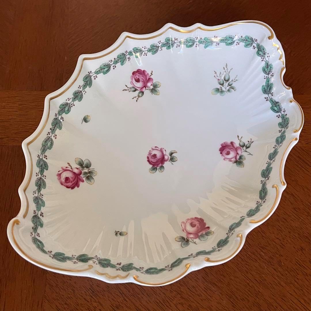 【レア美品】リチャードジノリ★ガーデンローズ★シェルディッシュ　3枚 レアリチャードジノリ ガーデンローズ シェルディッシュ 3枚