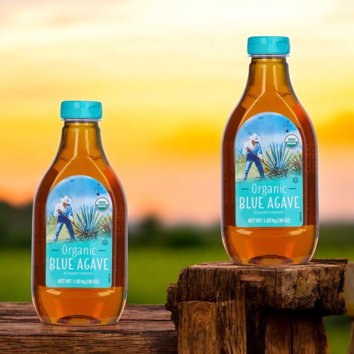 Amazon.com : Organic Blue Agave – Kirkland Natural Sweetener, 36