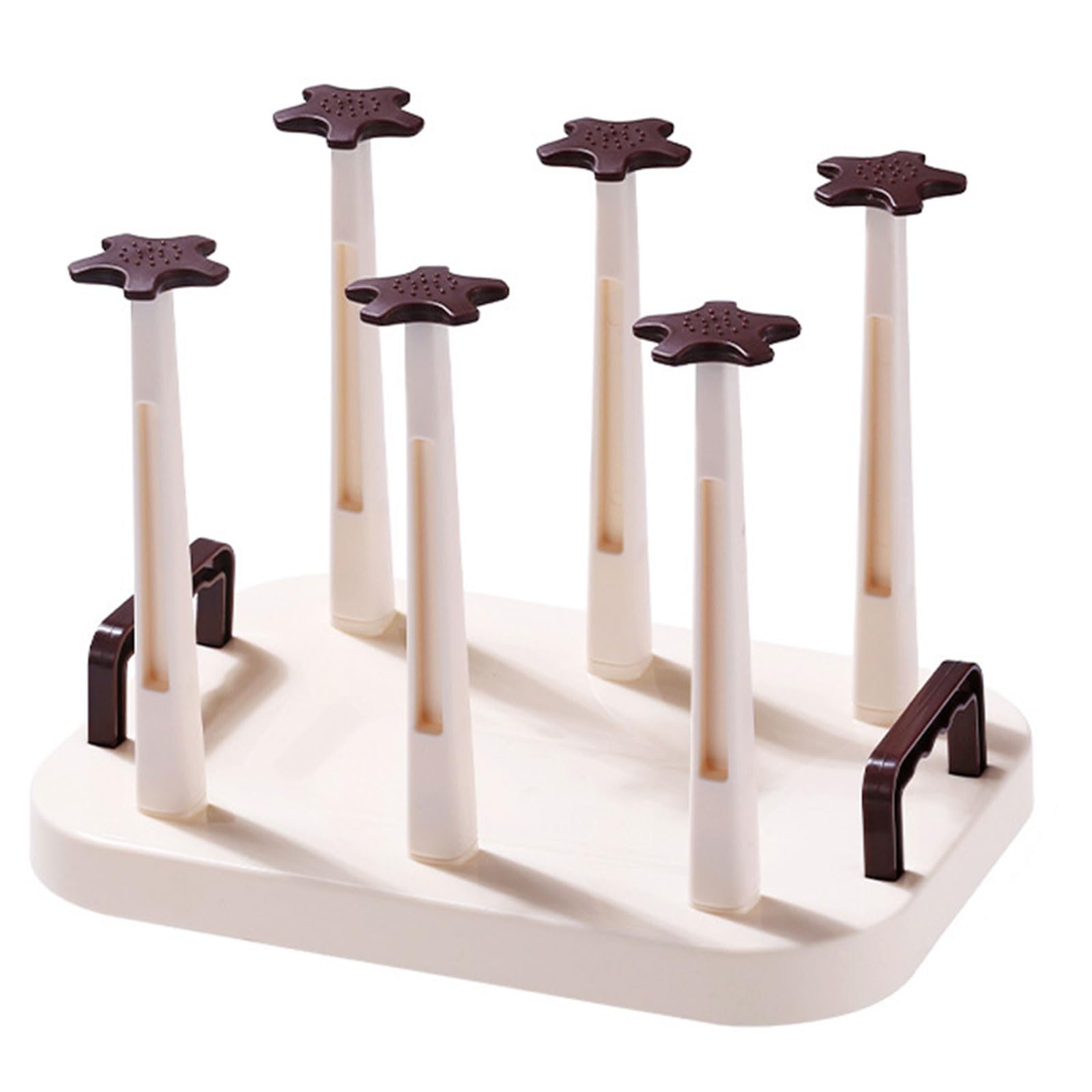 Kaeltsyn A Multipurpose Cups Drying Rack Saving Space Glass Cups Storage Rack Large Capacity Upside Down Teas Cup Holder Detachable Saving Space Glass Cup Drainer Holder