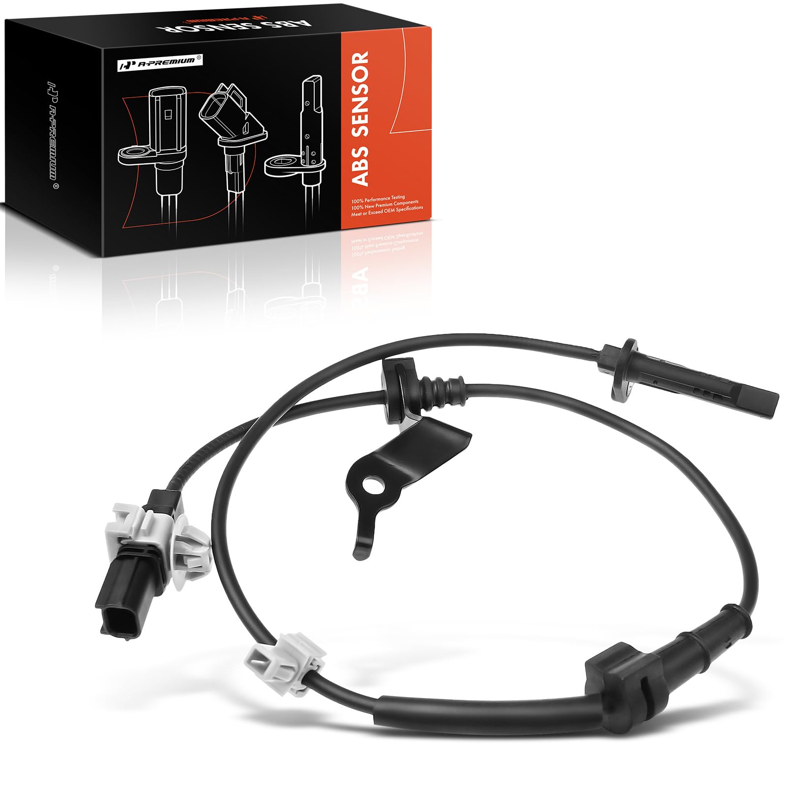 A-Premium Front Right ABS Wheel Speed Sensor - Compatible with Acura & Honda Models - TLX 2015-2020, Accord 2013-2017 - Front Passenger Side, Replaces 57450-T2F-A01, 57450-T2J-H01