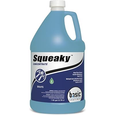 Basic Coatings Squeaky Cleaner Concentrate | Hardwood, Laminate Floor Cleaner | No Residue | Cleans Tough Dirt and Grease | 1 gal