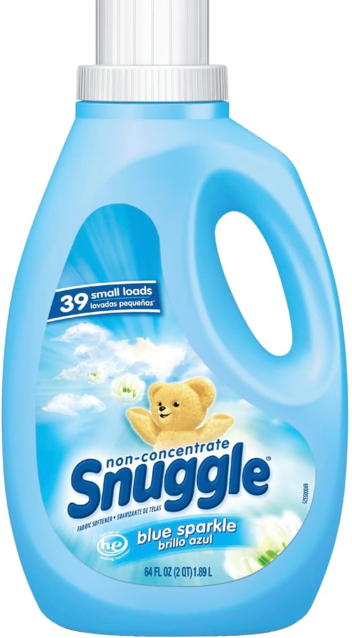 Snuggle Blue Sparkle Liquid Fabric Softener, 64 OZ (Pack of 6)