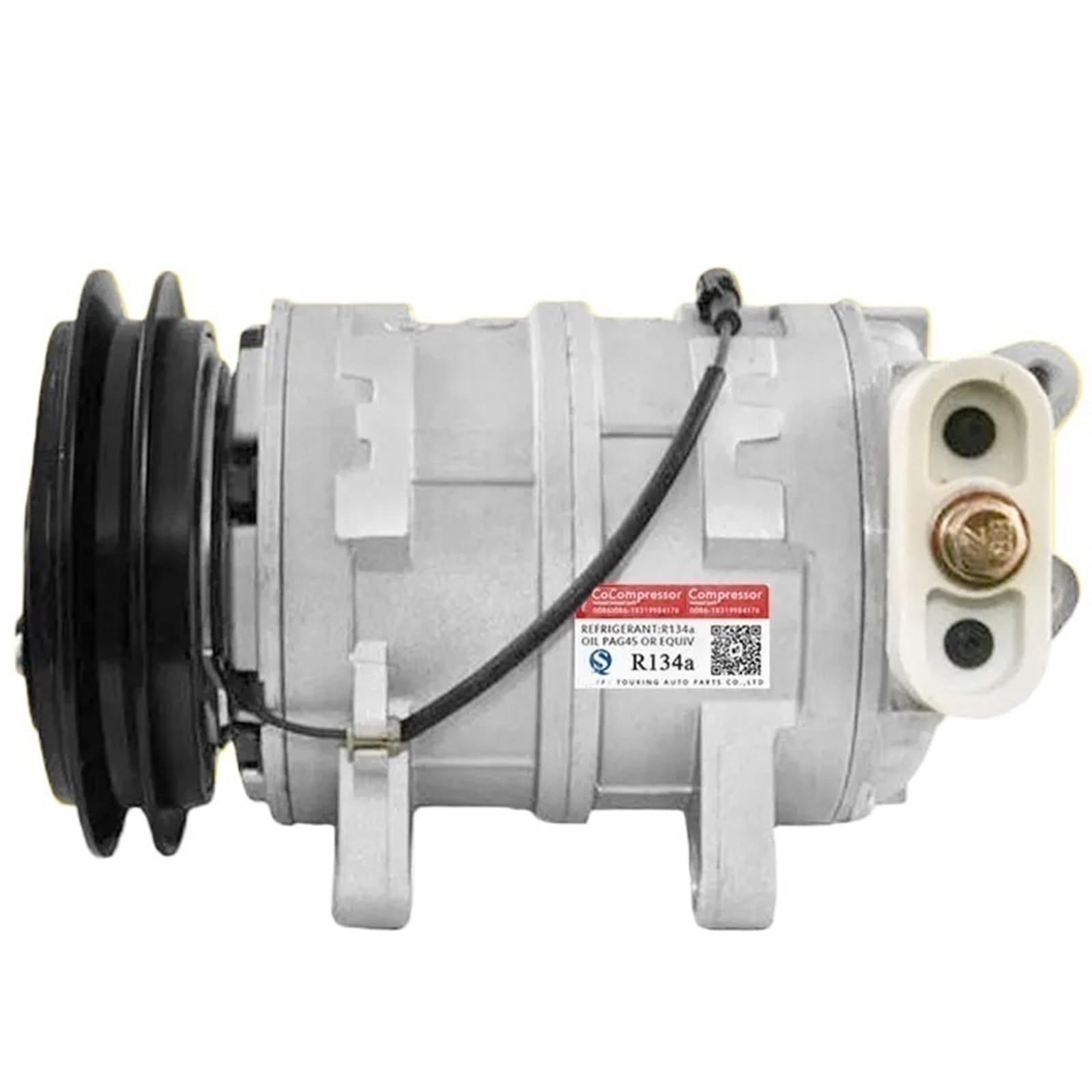 CCFKQIR DKS15CH AC Compressor Compatible for Isuzu NPR NPR-HD L4 4.8L 506211-7770 506011-9611 506011-9610 8972513411 8972513410 2001-20001-2000 5(12V)
