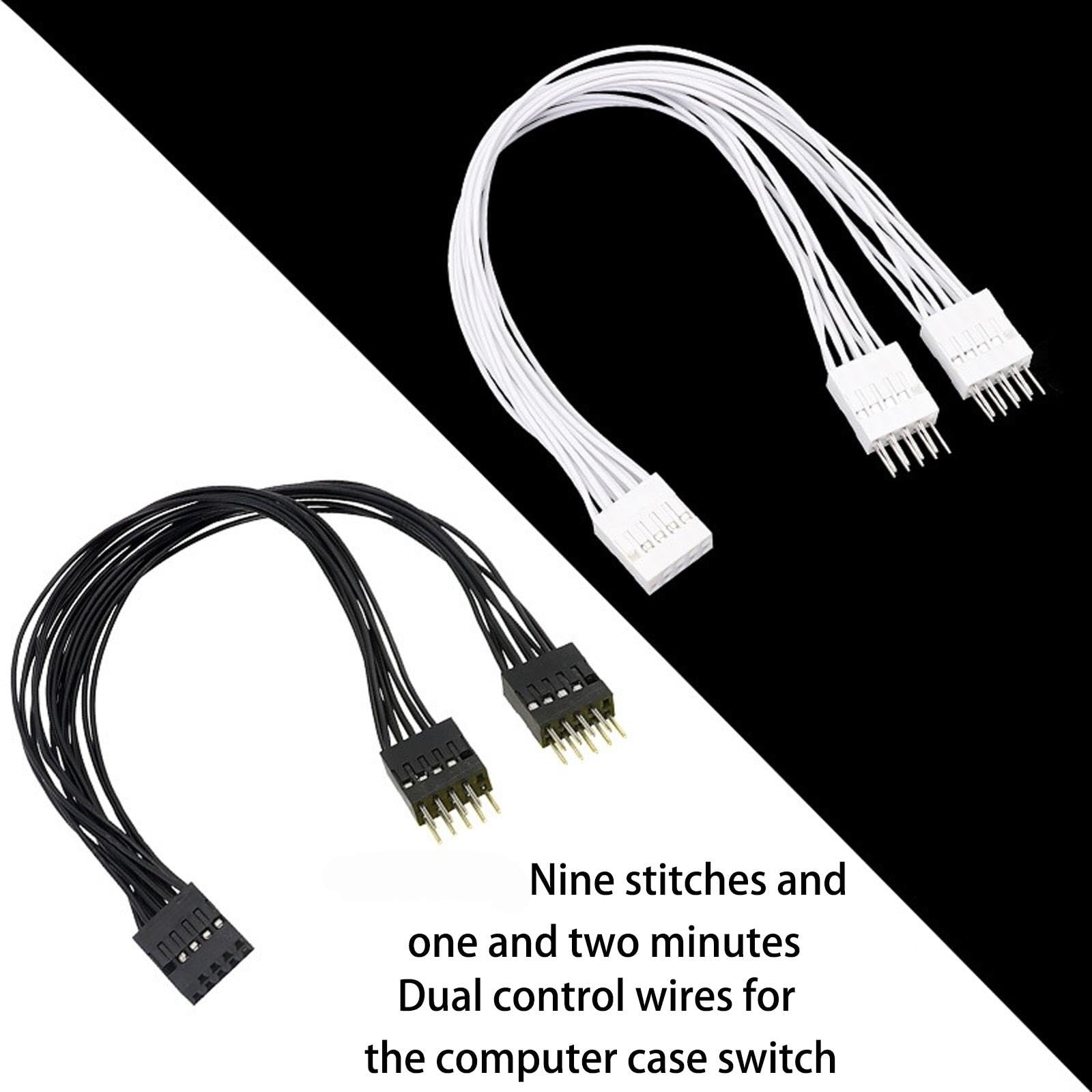 Amazon.co.jp: マザーボード延長ケーブル 9Pin 1 メス - 2 オス