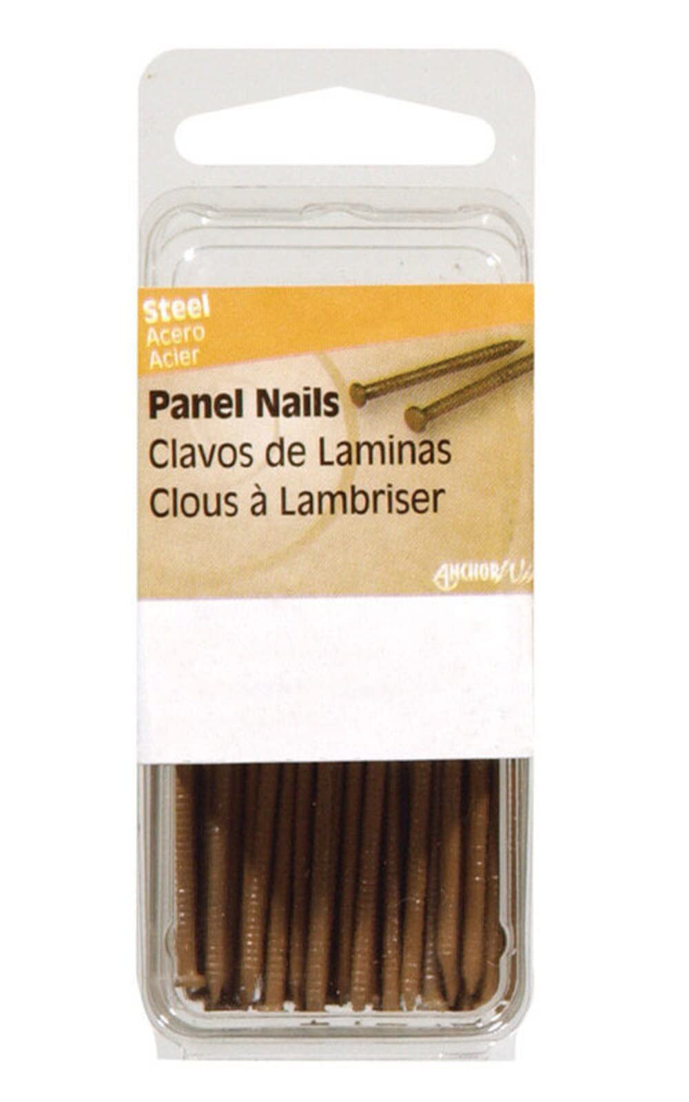 Hillman 1 in. L Panel Steel Nail Annular Ring Shank Flat