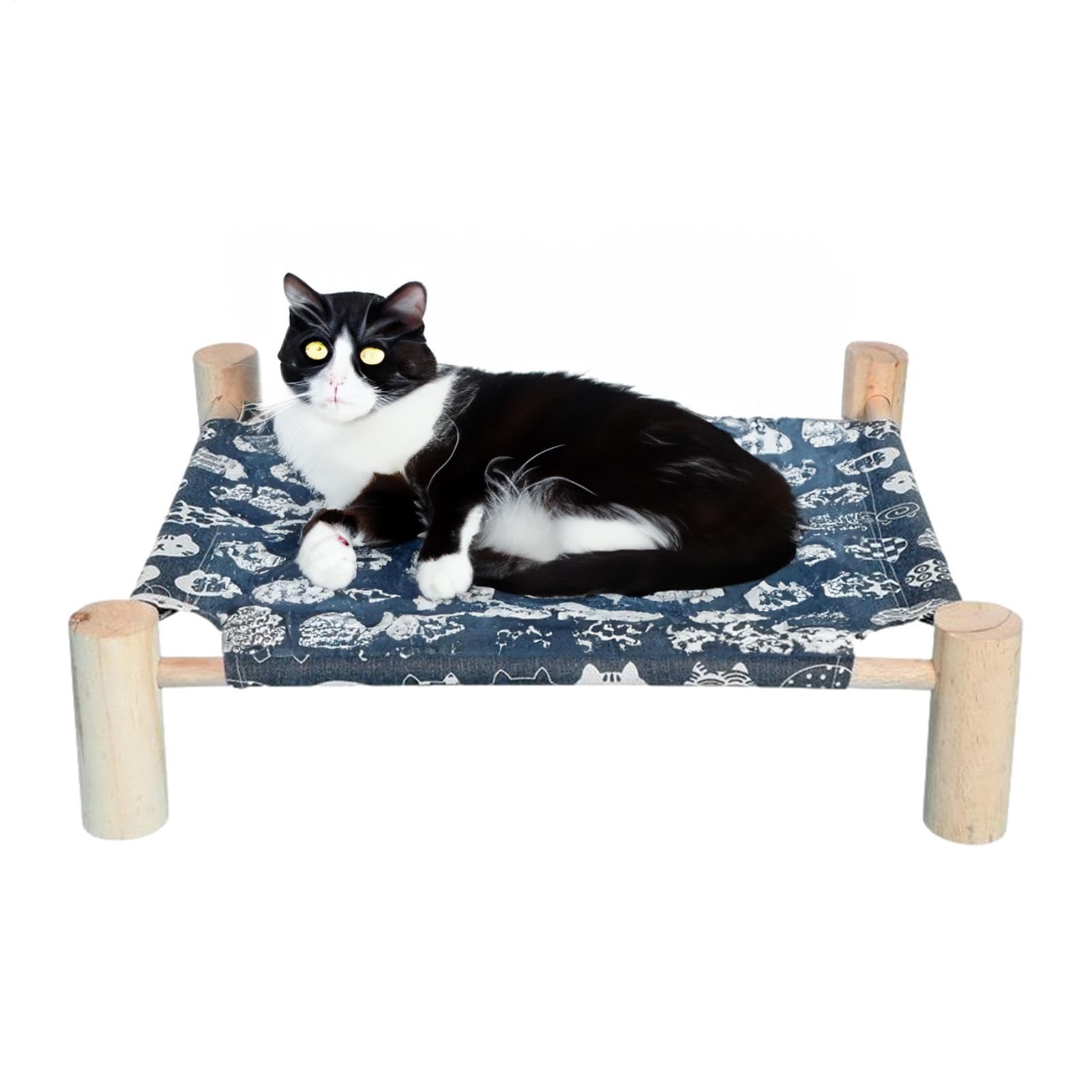 Cuccia per cani e gatti | Amaca per animali domestici | Mobili per gatti da interno, letti per animali domestici rialzati autoportanti, amache per cani per dormire, rinfrescarsi in estate, lavabili, r
