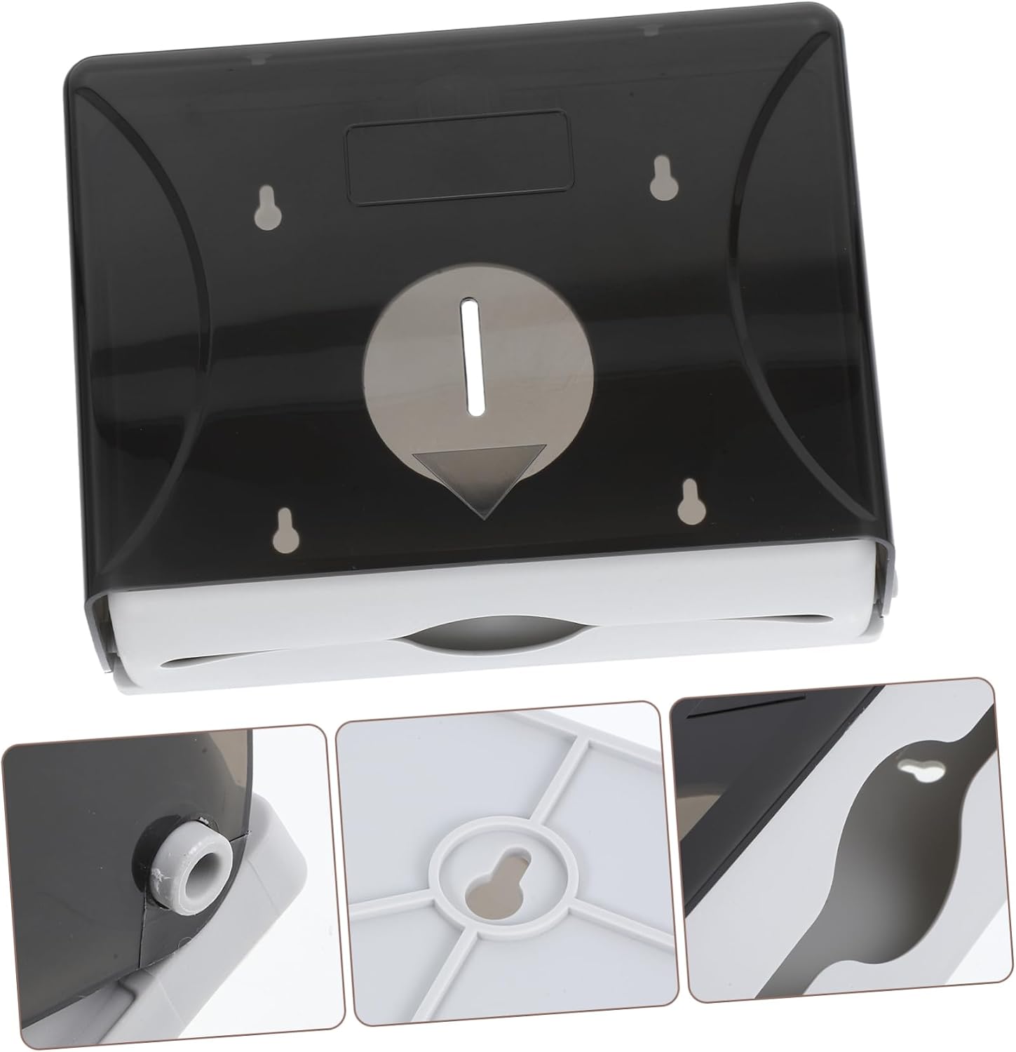 MAGICLULU Easy Install Commercial Paper Dispenser Wall Mount Paper Towel Holder for Home Hotel Bathroom Bathroom Storage