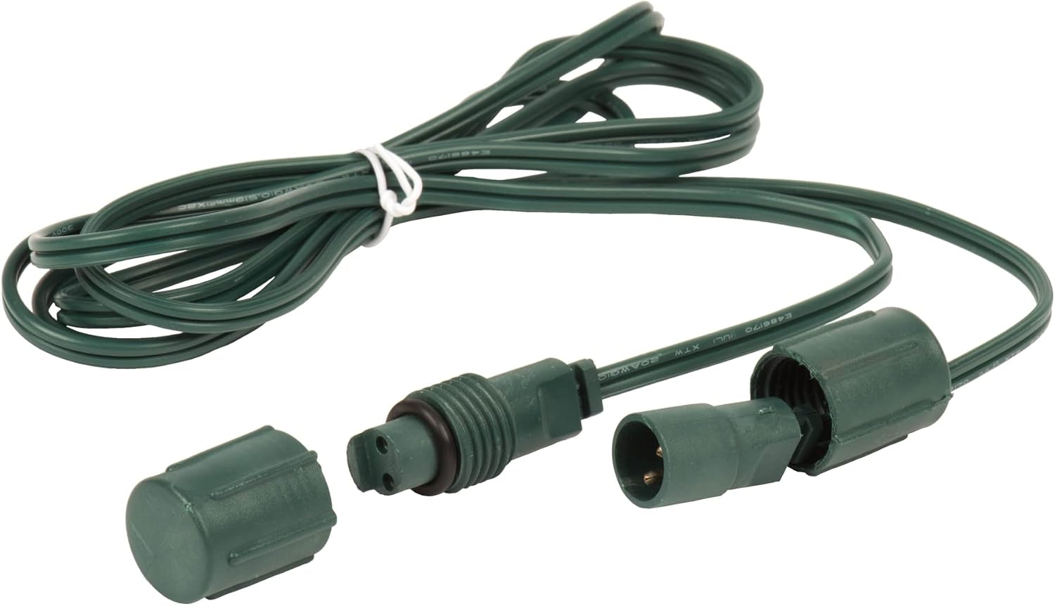 Vickerman 25' Green Wire Coaxial Extension Cord, 2 Count, Durable and Flexible Design for Reliable Performance, Ideal for Indoor and Outdoor Use, Suitable for Various Applications