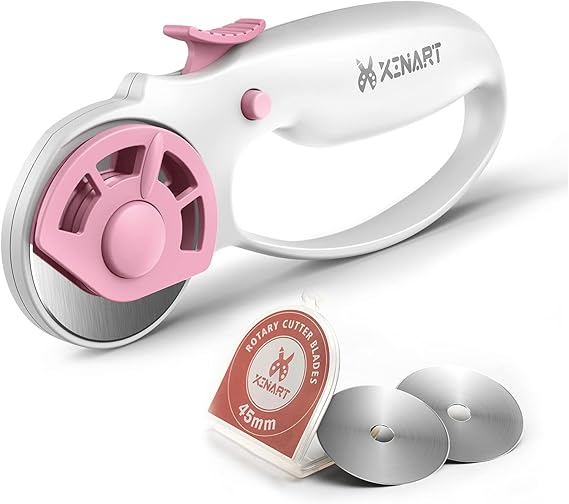 Xinart Rotary Cutter for Fabric 45mm Highly Sharp SKS7 Blade, Premium