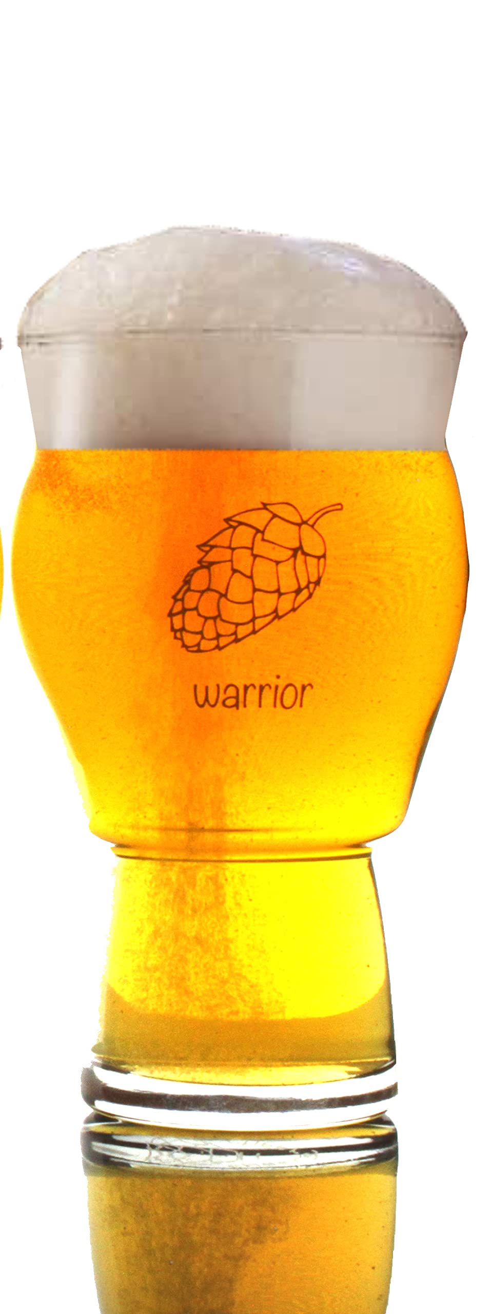 Buy American Made Uniquely Labeled Beer Glass Four (4) Pack of