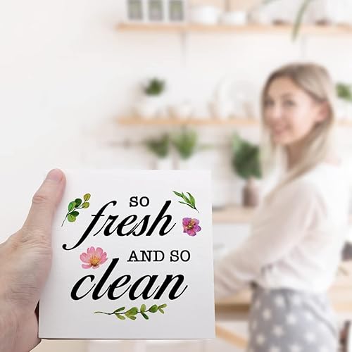 Miniatura 12 de Letrero con texto en inglés «Hello There Handsome», placas de madera inspiradoras, divertido letrero de caja de madera para baño, decoración de baño