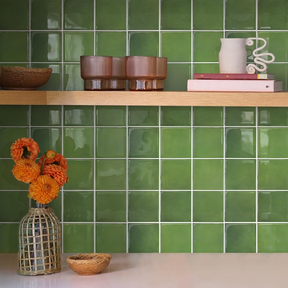 Commomy Più Spessi Paraschizzi Cucina Adesivo, 10 pezzi, 30,5 x 30,5 cm | Piastrelle Mattonelle Adesive Bagno Vinile 3D Metro, Adesivi per Piastrelle Cucina Impermeabili