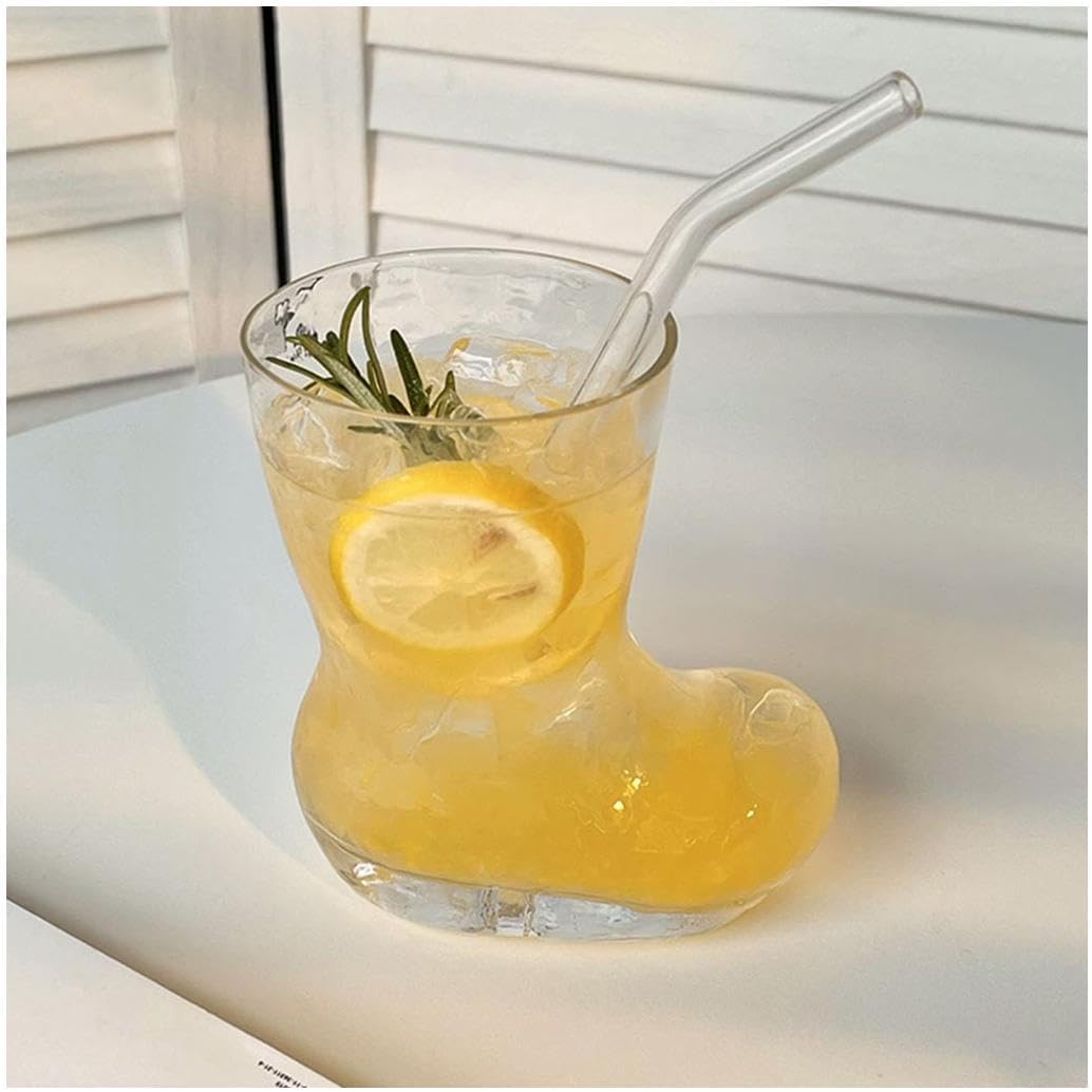Exquisite Creative boot-shaped glass cup personalized cocktail glasses juice beverage beer mug funny drinking cups coffee glasses Practical