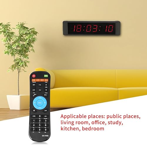 Miniatura 7 de Reloj de pared con control remoto LED cronómetro preciso para entrenamiento de fitness cocina