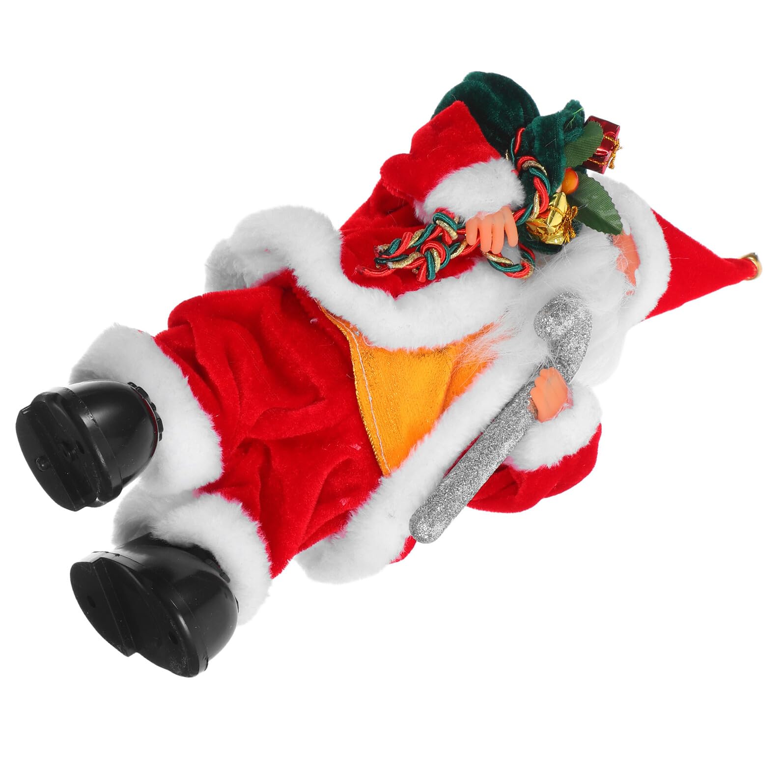 Beaupretty Juguete De Papá Noel Eléctrico con Música Adorno Navideño Adorable Juguete De Fiestas para Decoración Familiar y Regalos