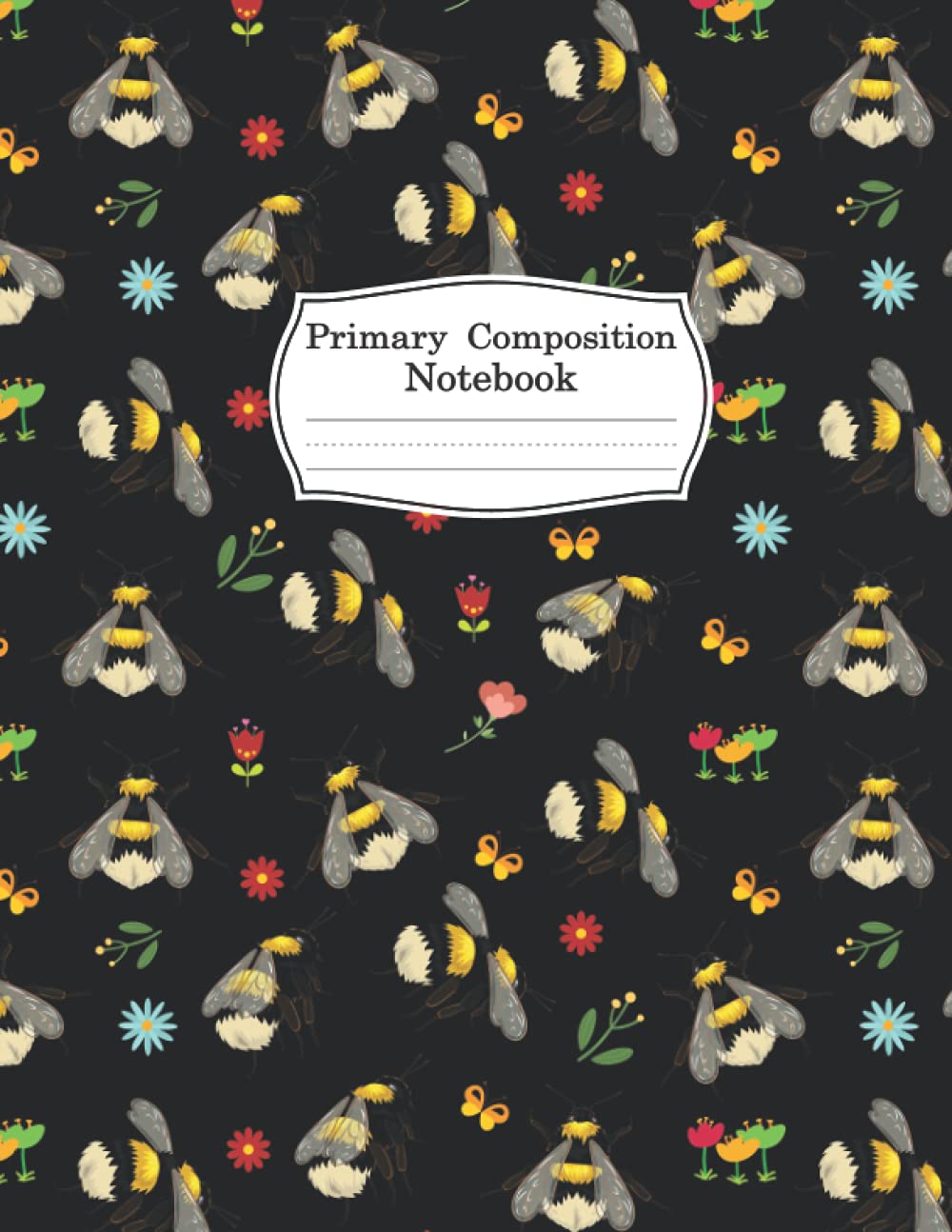 Wasp Primary Composition Notebook: Wasp Blank Lined Primary Composition Notebook To Write Notes Password, Notepad, To Do Lists