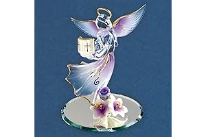 Glass Baron Angel Holding Bible Figurine