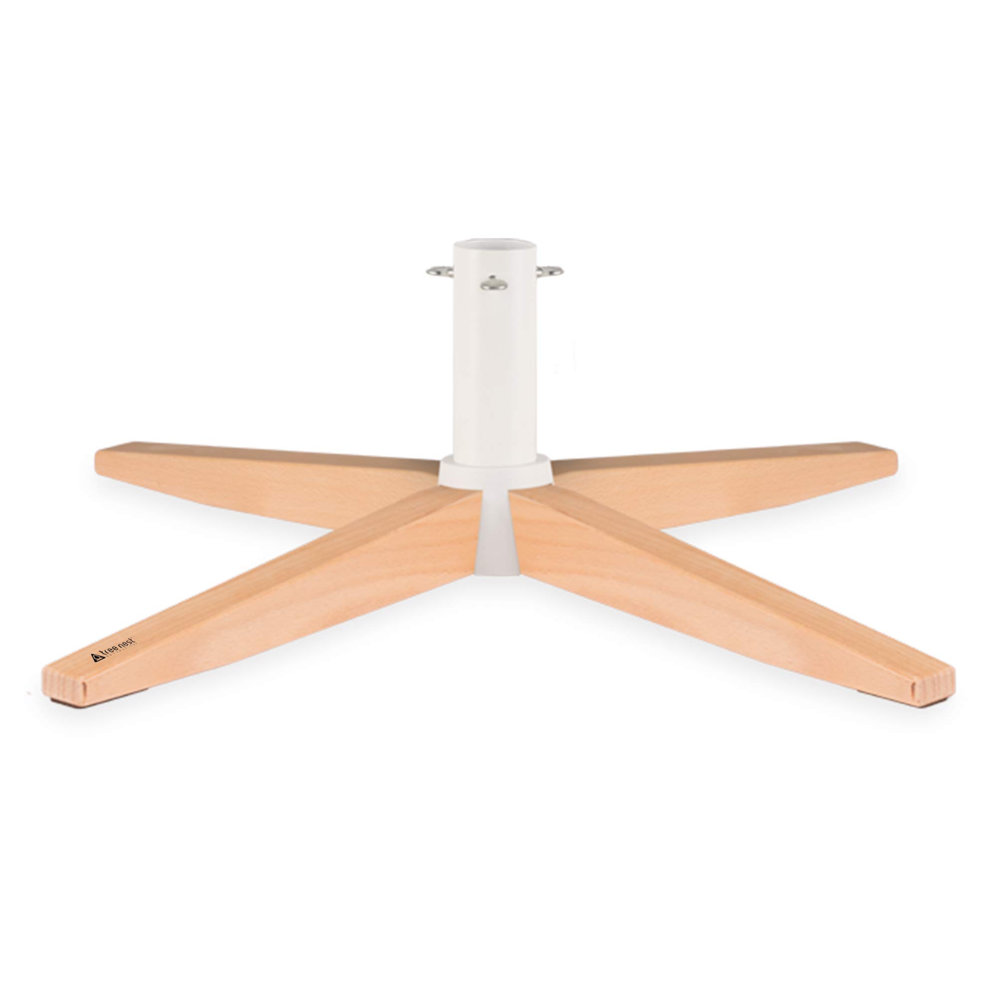 Tree Nest Christmas Tree Stand for Artificial Tree Christmas Base Holder for 2m 2.5m 2.8m Fake Tree Stable for Xmas Tree Gentle (White)