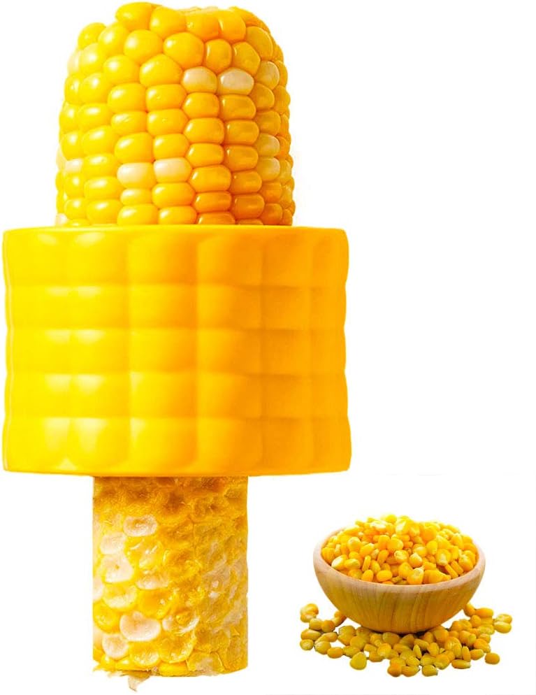 Cob Corn Stripper Corn Stripping Tool Corn Peeler, Stainless Steel Blades, Corn Cutter Off Cob For Remove Kernels from Fresh Corn Peelers Corn Peeling Tools for Kitchen (Corn Stripper)