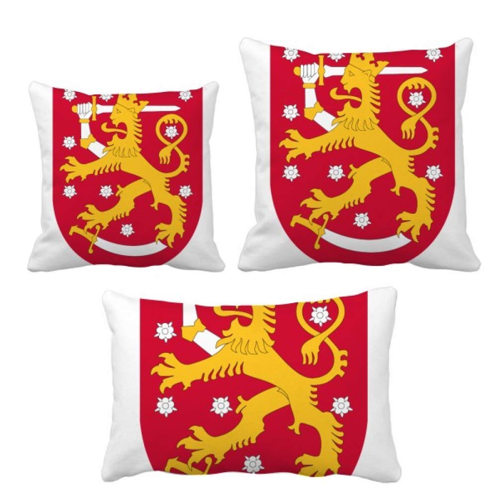 Coussin emblème national Finlande pour décoration de salon