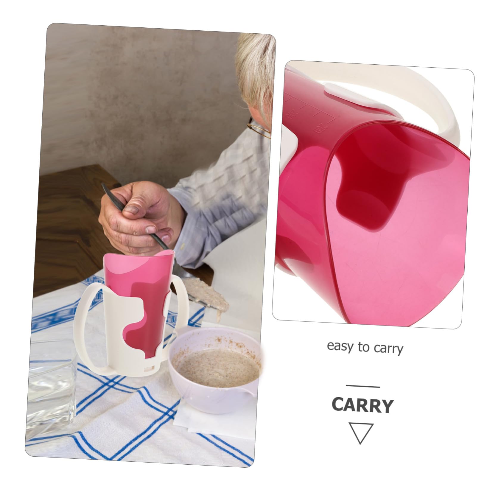 Ciieeo 5 Piezas Taza De Cuidado De Ancianos Copa De Rehabilitación Disfagia Tazas Taza De Hospital con Tapa Copas De Estadio Taza De Bebida De Maternidad Taza De Avena Bol