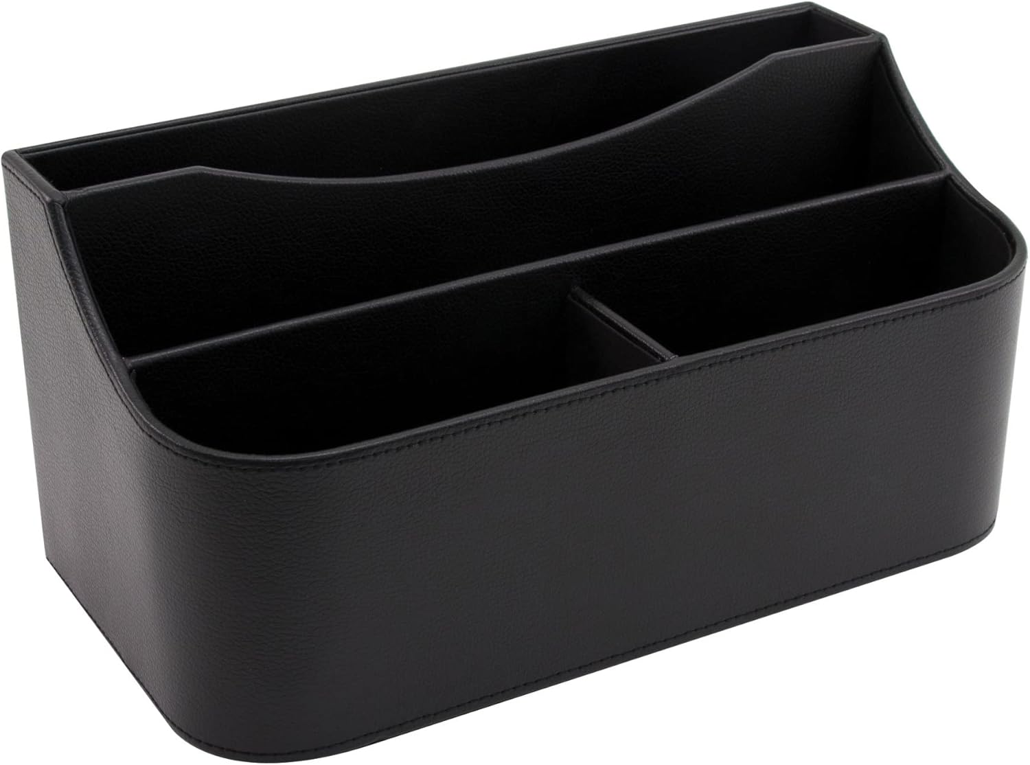 Realspace® Faux Leather Desk Valet, Black