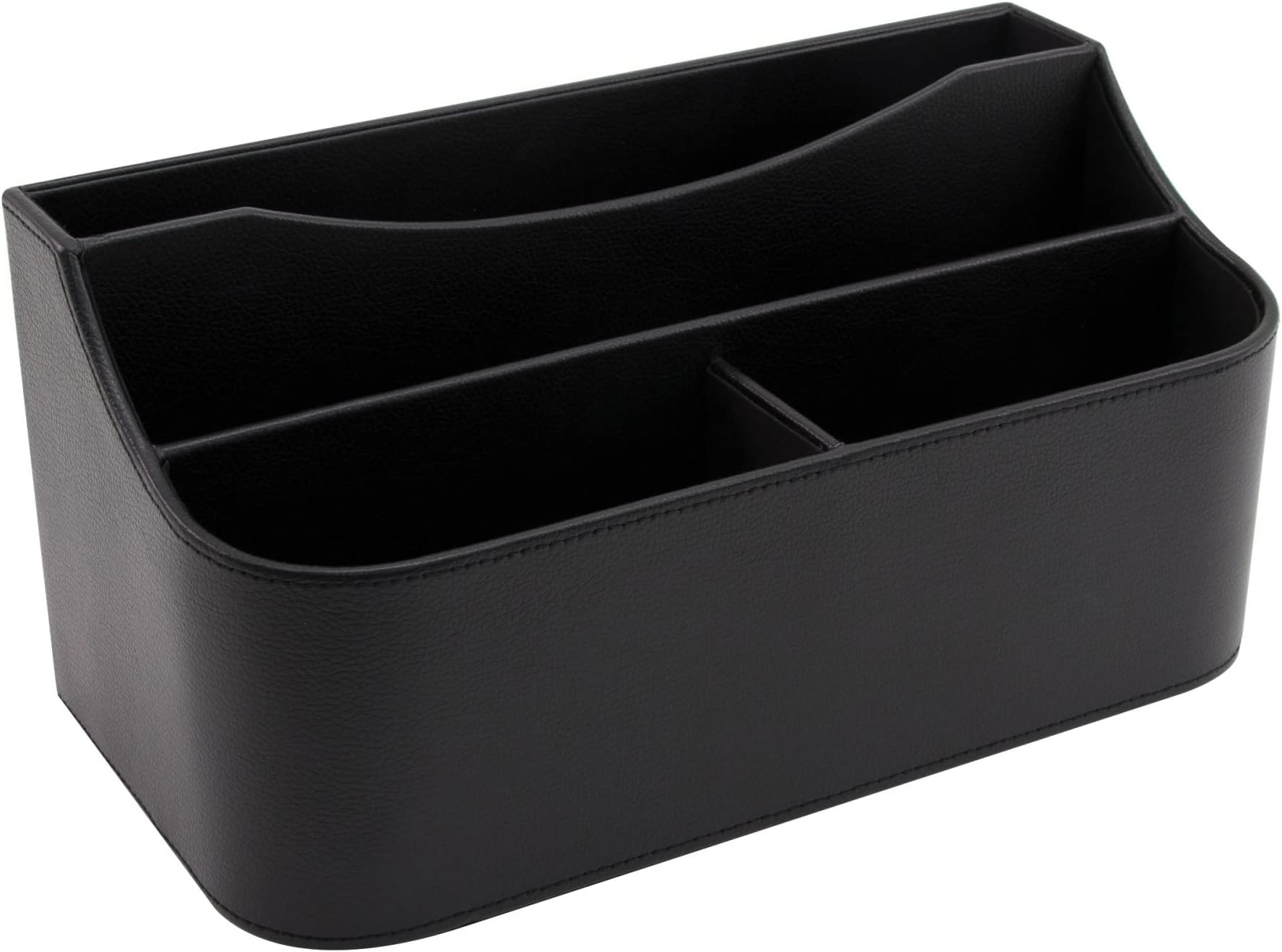 Realspace® Faux Leather Desk Valet, Black