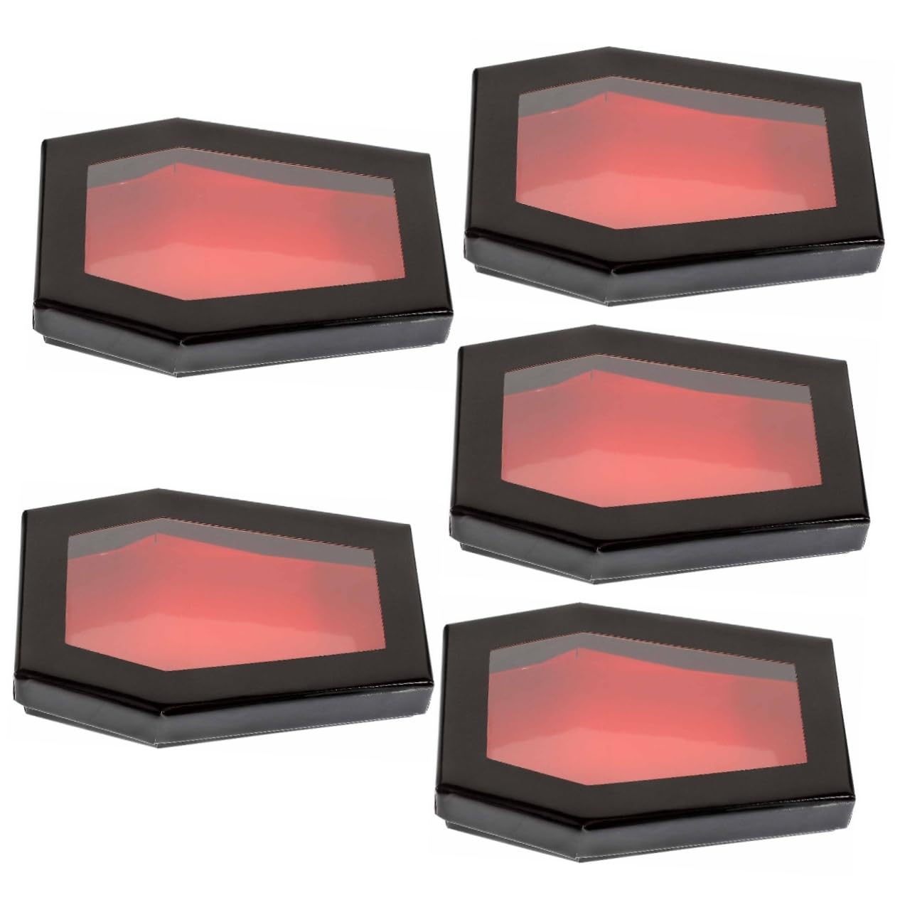 FRCOLOR 5pcs false eyelash box cosmetic containers lash containers toiletry containers lash case false lash holder case eyelash holder pvc cosmetic organizer Coffin eyelash storage case