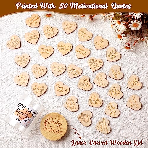 Tarjetas de Afirmación Diarias Corazones de Madera con Imanes miniatura 5
