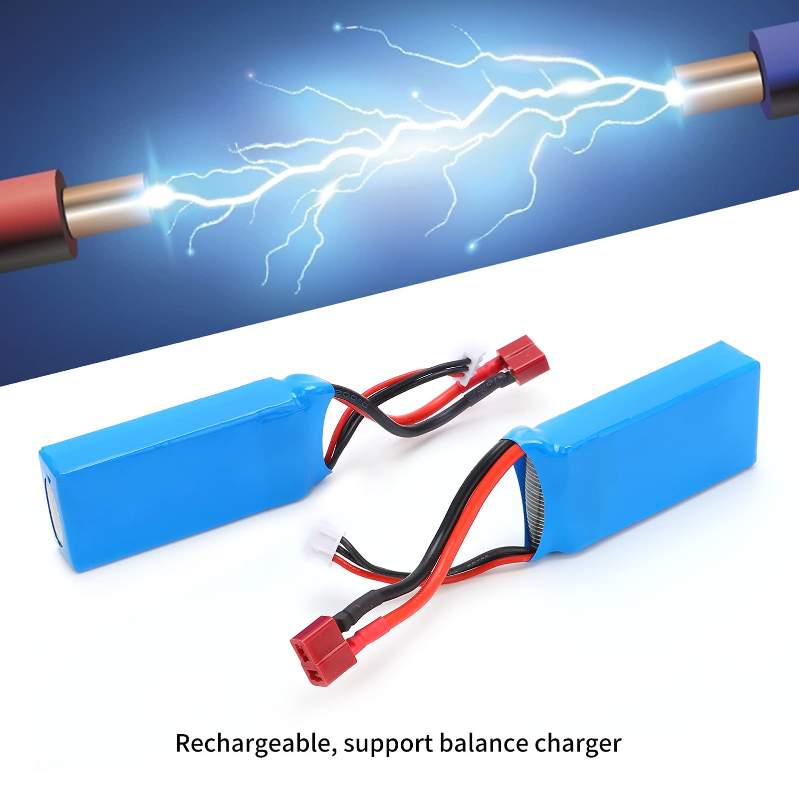 Hosim Paquete De Batería Recargable De Iones De Litio De 7.4V 1500mAh