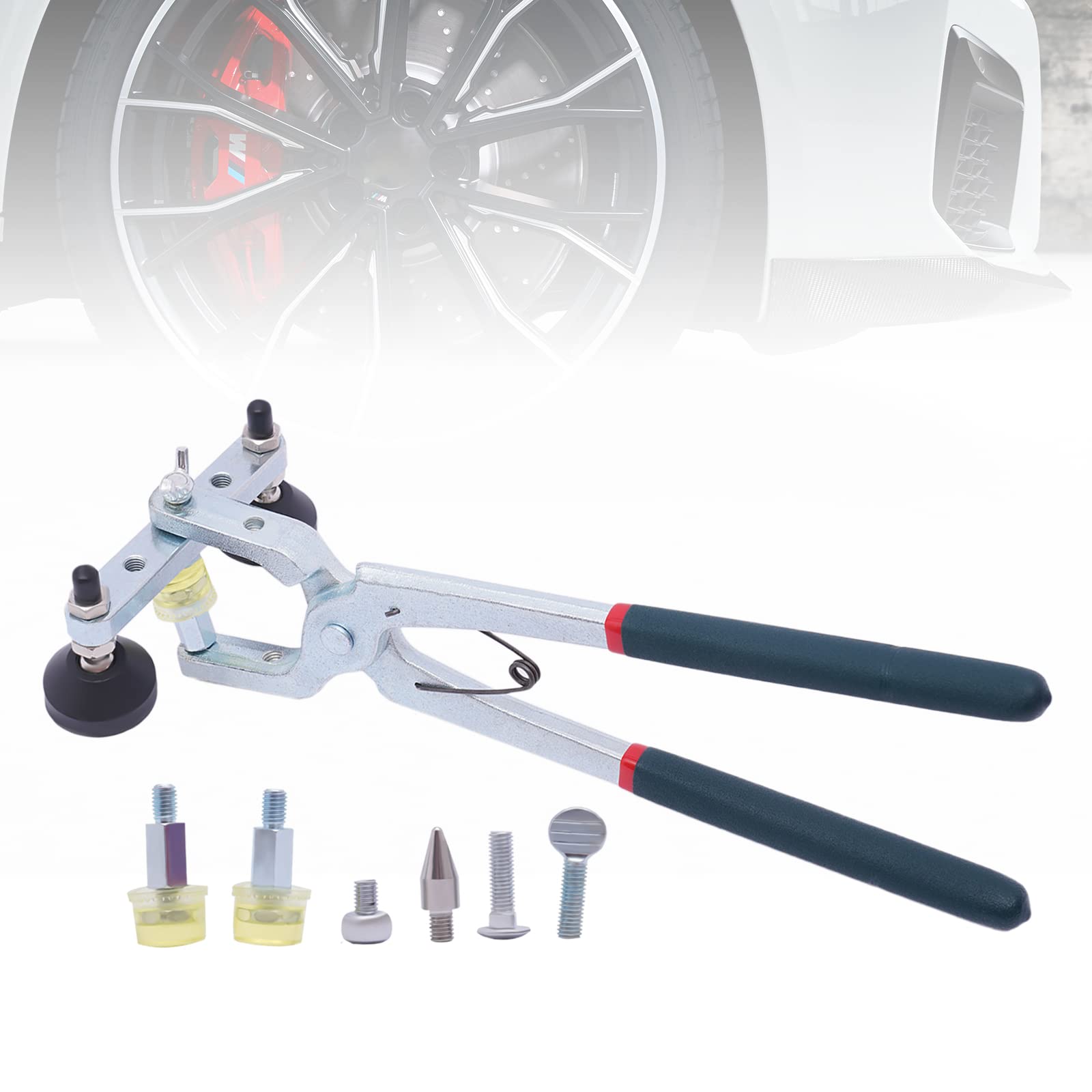 Car Door Fender Edge Crimp Plier With Replaceable Heads Car Body Edge Crimp Plier - 6 Head Dent